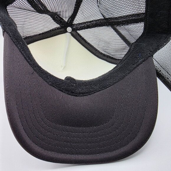 Otto Miller Mens Black White Snapback Trucker Hat Made The American Way Casual - Picture 8 of 9